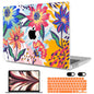 MEEgoodo Case for M5/M4/M3/M2 MacBook Air 13 inch 2026 2025 2024 2022, Fit Model A3449/A3240/A3113/A2681, Case Compatible with MacBook Air 13.6-inch, Gold Flowers Lilies