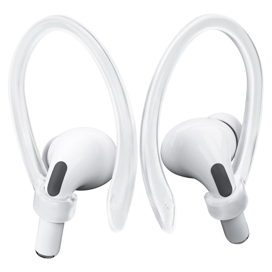 ICARERSPACE 2 Pairs Ear Hooks for AirPods Pro 2 1 AirPod 4-1, Transparent