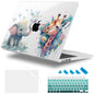 Lepeoac Case for 2026/2025/2024/2023 MacBook Air 15-inch Laptop Release M5 A3448 /M4 A3241 /M3 A3114 /M2 A2941, Stylish Protective Hard Shell Cover for MacBook Air 15.3 inch - Elephant & Giraffe