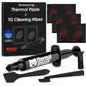 Thermal Grizzly - Duronaut - 6 Gram - Enhanced Durability & High Performance Thermal Paste - for Maximum Conductivity While Overclocking CPU/GPU/PS4/PS5/Xbox with 12 Cleaning Wipes 6 Wet & 6 Dry
