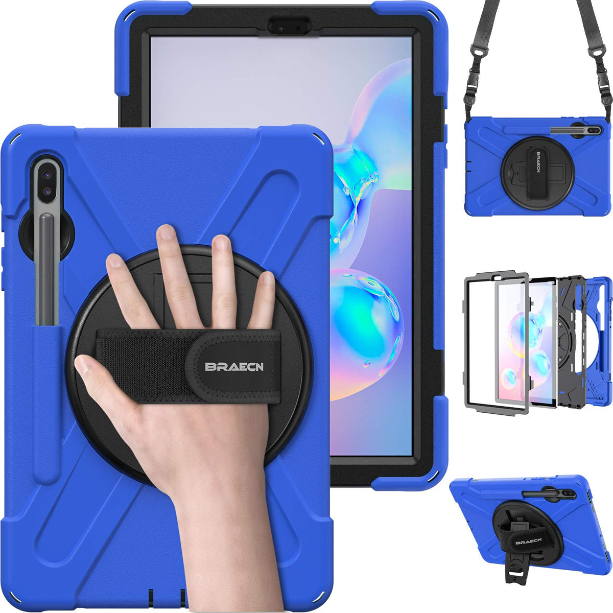 BRAECN Case for Galaxy Tab S6: 10.5" 2019 Samsung SM-T860/T865/T867 Red