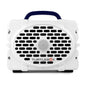 Turtlebox Original Gen 3 Outdoor Bluetooth Speaker, White/Royal Blue
