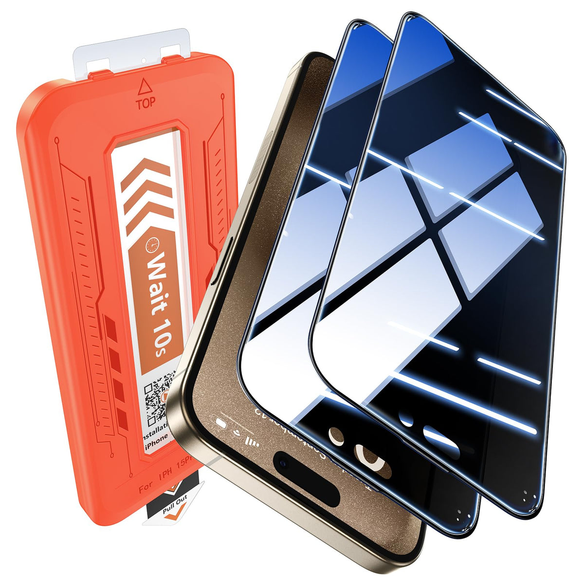 EGV Compatible for iPhone 17 Pro Max/16 Pro Max Privacy Screen Protector [9H+ Military Grade Shatterproof & 100% Anti Spy], Privacy Screen iPhone 17 Pro Max/16 Pro Max Full Coverage Tempered Glass