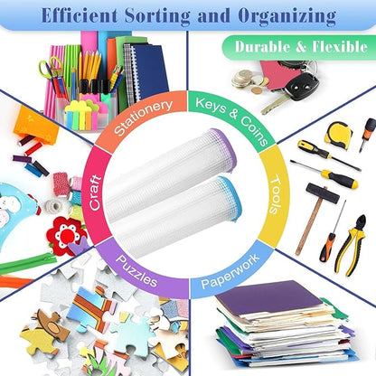 Jetec 32 Pcs Mesh Zipper Bags Toy Storage Bikini Organizer Bag Bolsas Para Guardar Trajes De Baño Waterproof Zipper Reusable Pouch Puzzle Multipurpose for Storage Office(Cute Color,9.5 x 4.5 Inch)