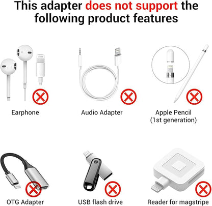 Temdan Lightning to USB C Adapter (2 Pack) for iPhone 15/16 Pro/16 Pro Max/16 Plus,Type C Charger Connector,Support Charging & Data Transfer,for iPhone 15/16 Charger Adapter Not for Audio/OTG-35W