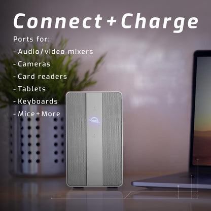 OWC Mercury Elite Pro Dual with 3-Port Hub 8TB RAID USB 10Gb/s Storage