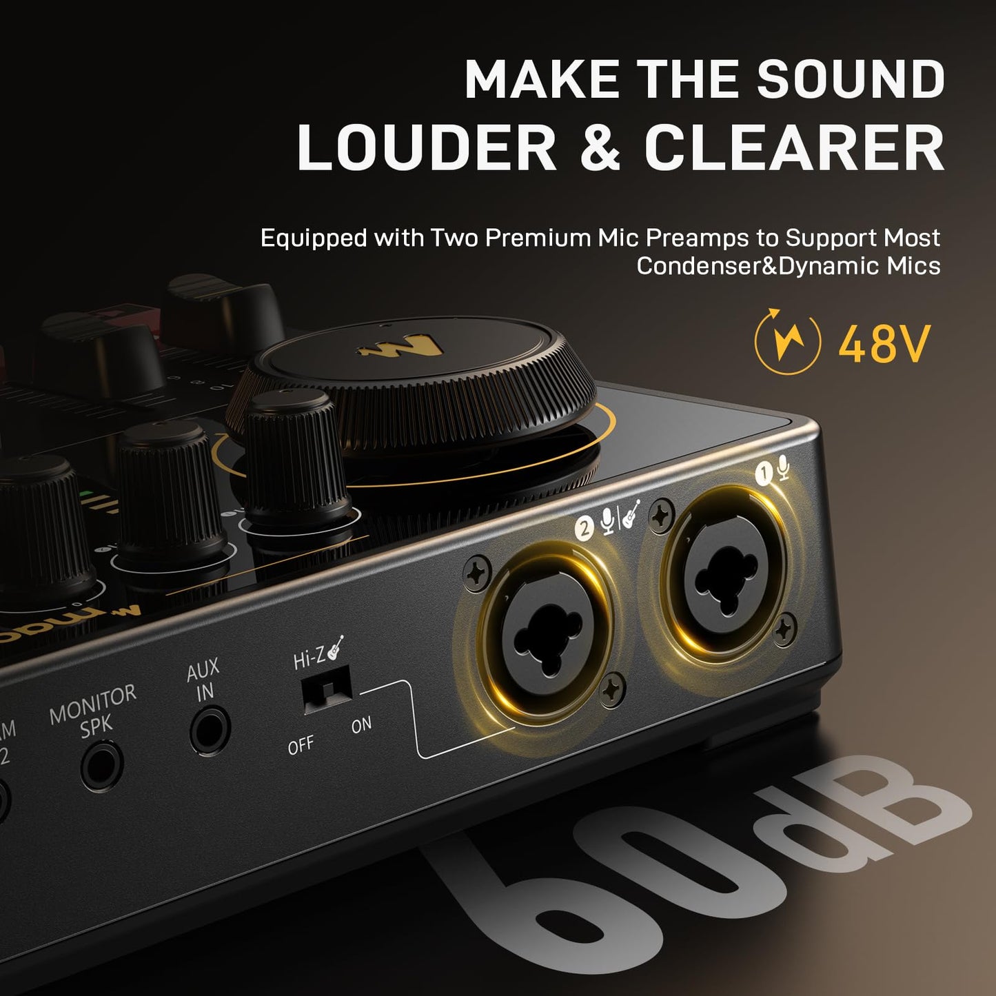 MAONO E2 Gen2B Podcast Equipment Bundle for 2, Dual XLR Condenser Mic Mixer