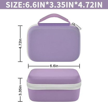 Case Compatible with Phomemo M110 Label Maker - Portable Mini Bluetooth Thermal Label Maker Carrying Storage Bag for Printer Labels, USB Cable and Accessories Black (Box Only)-Purple