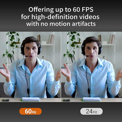 j5create 4K Wide Angle Webcam with Microphone/Privacy Cover for Video Conferencing, Streaming, Recording and Online Teaching, Supports Zoom, Skype, Teams, OBS and More (JVU430)