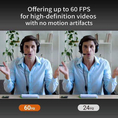 j5create 4K Wide Angle Webcam with Microphone/Privacy Cover