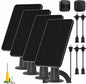Solar Panel for Blink Outdoor 2K+/4(4th Gen)/Outdoor(3rd Gen) XT3 and XT2/XT Camera/Blink Outdoor Camera, 5W Solar Panel Charger with Mount 13.1ft Cable Rubber Plug, IP65 Waterproof, 3 Pack
