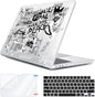 for 2025 2024 2023 2022 MacBook Air 13 inch Case M4 A3240 M3 A3113 M2 A2681 with Touch ID& 13.6" Liquid Retina Display, Plastic Hard Shell&Keyboard Cover&Screen Film&Webcam Cover, Elephant