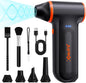 X117 Compressed Air Duster-150000RPM Super Power Electric Air Duster, 3-Gear Adjustable Mini Blower with Fast Charging, Dust Blower for Computer, Keyboard, House, Outdoor and Car