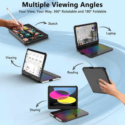 Touch Keyboard Case for iPad A16 11th Generation/10th Generation 10.9 inch
