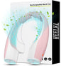 AI Neck Fan, 4 Speeds Adjustable Portable Personal Fan Rechargeable, 4000 mAh Battery Faster Cooling Wearable Fan, Ultra Quiet for Home, Office, Travel, Outdoor - PInk