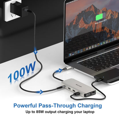 WAVLINK USB C Docking Station Dual Monitor for Dell/HP/Lenovo Laptop