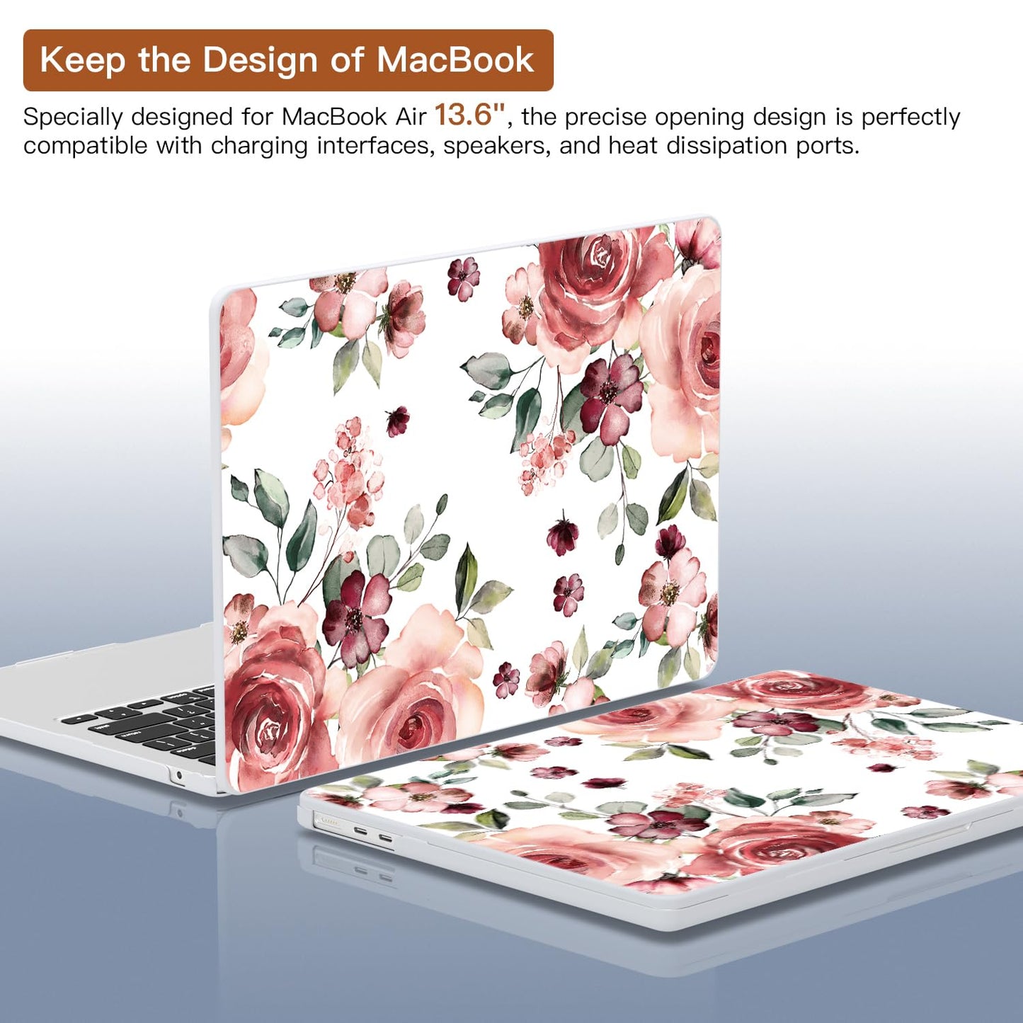 CISSOOK Compatible with MacBook Air 13 inch Case M2 M3 M4 M5