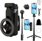 Magnetic Selfie Stick with Remote, 360° Rotation Phone Tripod, 4-in-1 Multifunctional Magnetic Phone Selfie Stick, Mini Portable Extendable Mag Tripod for Cell Phone Video Recording Trave