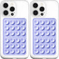 Anteel MAX Silicone Suction Phone Case Adhesive Mount, Upgraded Super Strong Grip, Durable, Easy to Use, Hands-Free Sticky Phone Holder for Selfies, Tiktok Videos, 2.56"x3.94" (LPE&LPE)