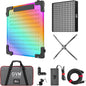 GVM 100W RGB Flexible Led Video Light, 2000K~10000K, Flexible Folding LED Panel Light, 16 Lighting FX with Soft Box, APP Control GVM Lighting for Photography