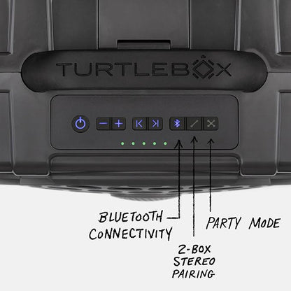 Turtlebox Original Gen 3: Portable Outdoor Bluetooth Speaker – Ultra-Loud (120dB), Waterproof (IP67), Rugged, Impact-Resistant, 3-Day Battery | Party Mode: Unlimited Pairing Stereo, Gray/Navy
