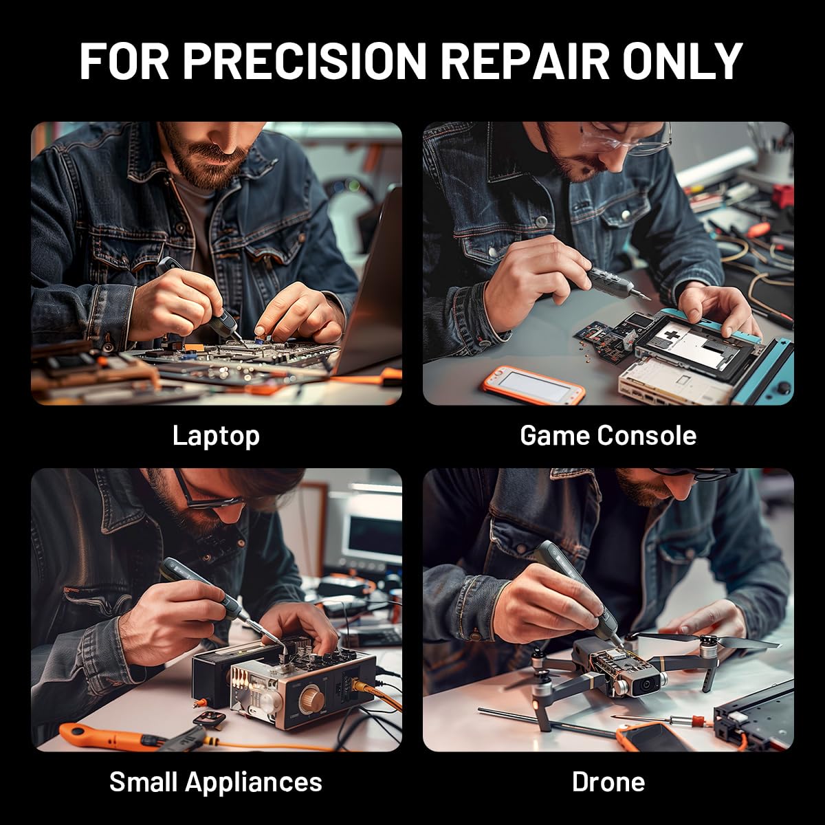 EZARC Electric Screwdriver Set, 181 in 1 Cordless Screwdriver, 3 Torque