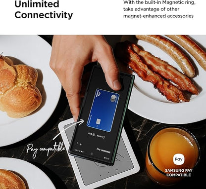 VRS DESIGN Terra Guard Modern for Galaxy Z Fold 7 (2025) – Magnetic Phone Case with Built-in Screen Protector, Rugged Dual Layer Protection & Spring-Loaded Hinge Cover (Navy)