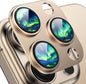 Compatible with iPhone 16 Pro Max Camera Lens Protector,[Shatterproof] [Strong Adsorption][AR Anti-Reflection] 9h Metal Aluminum Alloy Tempered Glass Camera Cover,Gold