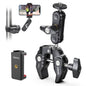 ULANZI Super Clamp Camera Clamp Mount Monitor 360° Ballhead Magic Arm Double Ball Head Adapter with 1/4"-20 & 3/8"-16 Thread for Canon Nikon DSLR Camera/Gopro/LED Lights/Ronin-M/Ronin MX/Freefly MOVI