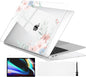 Batianda Design Case for M1 MacBook Air 13 Inch Model A2337 A2179 A1932 2021 2020 2019 Release,3D Painted Hard Shell with Keyboard Cover & Screen Protector, Cute Flower