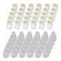 MECCANIXITY 30pcs Cat6 RJ45 Pass Through Connectors, RJ45 Connector 8P8C Gold Plated Plugs with 30pcs White Strain Relief Boots for Solid or Stranded UTP Ethernet Cable, 1.1mm