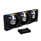 GAMDIAS Aeolus P2-1203U 120mm ARGB PWM Fan(3 Fan Pack w/USB Hub), Include Reverse Fan Blade x3, ARGB Sync Ready, Easy Installation & Cabless Daisy-Chain Design, Silent Operation, Up to 2400RPM, Black
