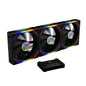 GAMDIAS AEOLUS P2-1203 120mm ARGB PWM Fan (3 Pack, no Hub), Include Reverse Fan Blade x3 & Controller, ARGB Sync, Easy Installation & Cabless Daisy-Chain Design, Silent Operation, Up to 2400RPM, White