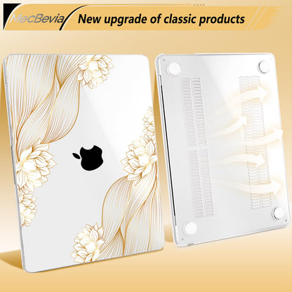 MecBevia Compatible with MacBook Air 13 inch Case M5 M4 M3 M2 2026-2022