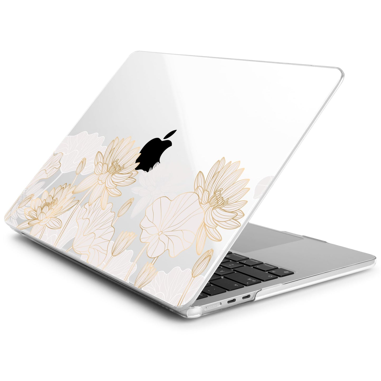 Batianda Case for MacBook Air 15" with M5 M4 M3 M2 Chip, Golden Lotus