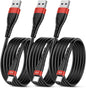 OIITH USB C Cable, USB A to USB C 3A Fast Charging (3FT 3Pack) Phone USB Type-C Charge Cable Android Charge Cord USB C Charger Cable for iPhone 15 Plus/Pro/Pro Max/Samsung/Pad/Laptop/LG/-Red
