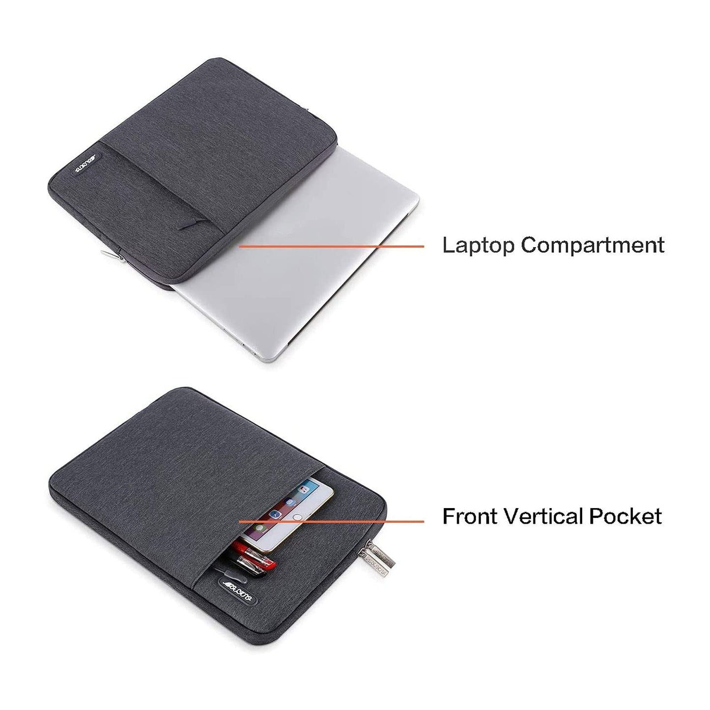 MOSISO Laptop Case 13.3 inch, 13-13.3 inch Laptop Sleeve Bag with Pocket