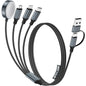 4-in-2 Multi Charging Cable for Apple Watch Charger/iPhone/Galaxy Charger