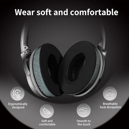 Ice Gel Headphones Replacement Ear Pads for Bose qc45 Replacement Ear Pads - qc35&qc35 ii Replacement Ear pads/qc25 Replacement Ear Pads - Black/Blue