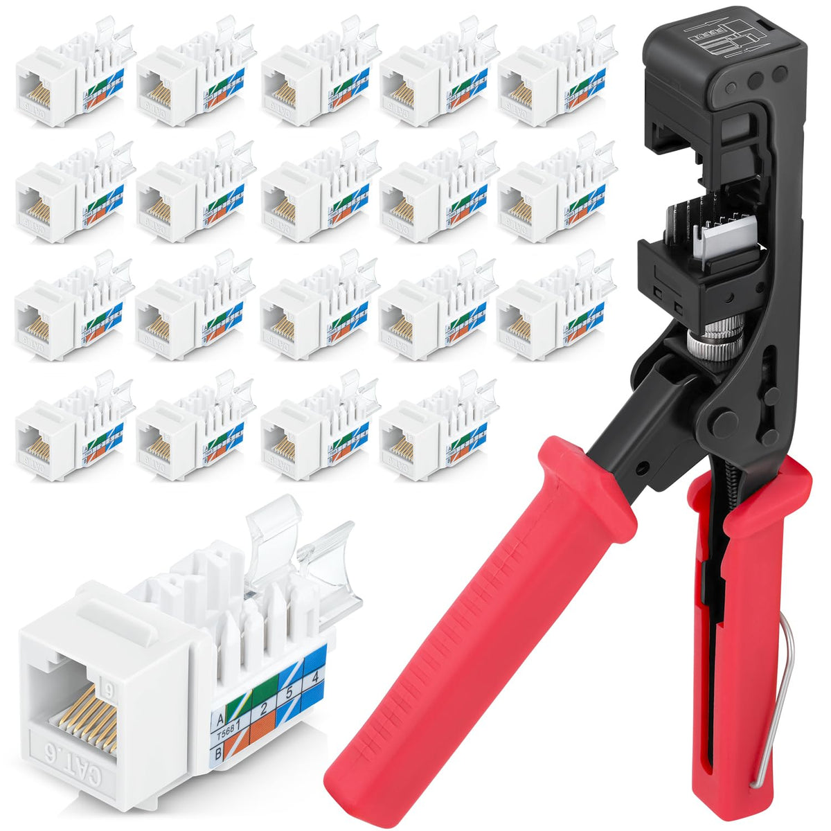 Everest 45Term - 45° Angled Speed Termination Keystone Tool Set