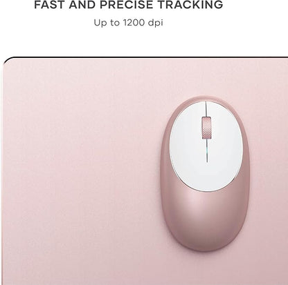 Satechi M1 Wireless Bluetooth Mouse, USB-C Rechargeable, Compact & Portable, for Mac/Windows, Compatible with M4/M3/M2 MacBook, Pro, Air/iMac/iPad Pro, iPhone 16/15/14 & More - Rose Gold
