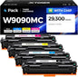 W9090MC High Capacity Toner Cartridge Set 4-Pack with Chip Replacement for HP W9090MC W9091MC W9092MC W9093MC Compatible with HP Color LaserJet Managed E45028dn MFP E47528f Printer Ink Copy Black Cyan