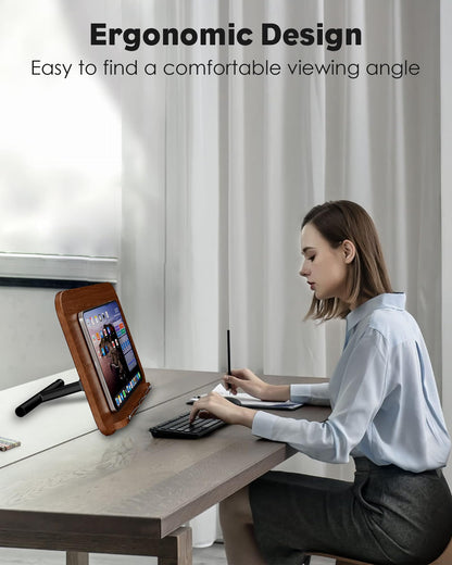 aboutool 2 in 1 Dual-use Floor Book Stand & Desktop Book Stand,Height Adjustable from 33-63in, Adjustable Book Holder with Elastic Page Clips for Music Scores, Recipe, Tablet, Laptop