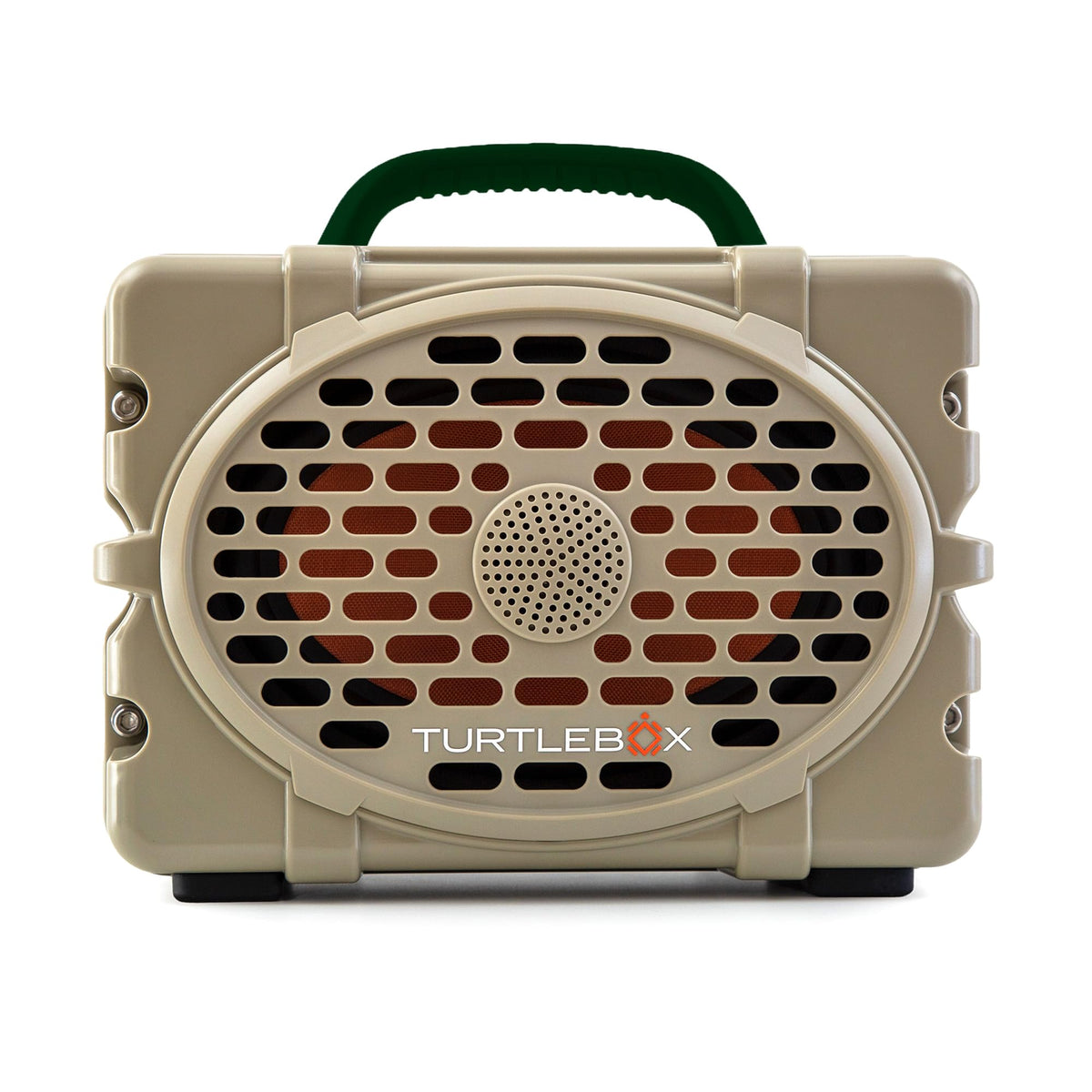 Turtlebox Original Gen 3 Outdoor Bluetooth Speaker, White/Royal Blue