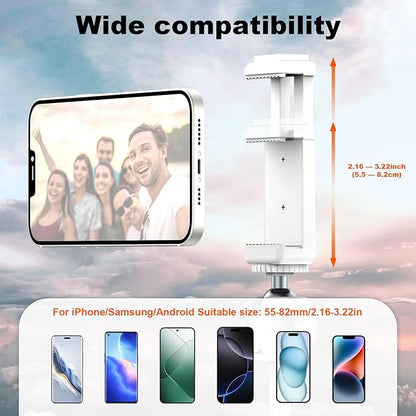 COMAN MT30-Pro Extendable Phone Tripod, 61cm Cell Phone Tripod Stand for iPhone with 360° Ball Head, Selfie Stick Vlog Stand with Remote, Tripod for iPhone 16/15/14/13/12 Pro Max/Android