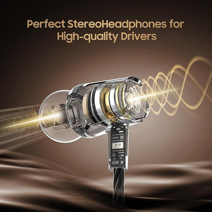 Rayleigh USB C Headphones with Microphone 3 Pack, Wired Earbuds with Heavy Bass, Type C Earphones with Noise Isolating, Compatible with iPad, Android Phones, Fits Most Type C Devices