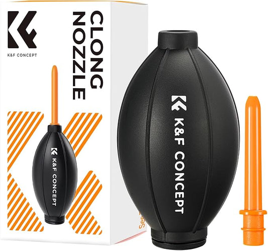 K&F CONCEPT Silicone Air Blower with Long Nozzle,Individually Packaged