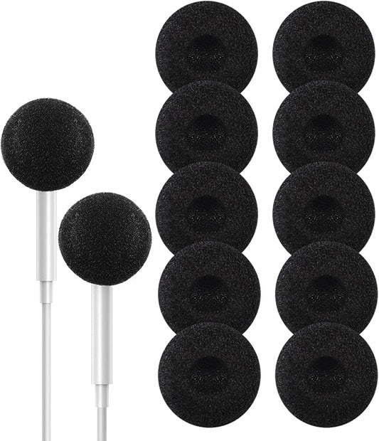 Foam Ear Pad Replacement Cushions, Headphone Earphone Headset Disposable Sponge Covers (50mm - 2") 5 Pairs