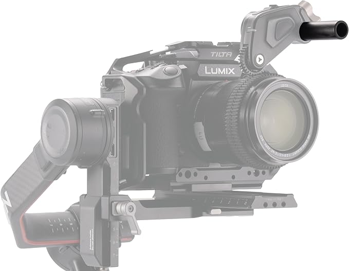 Tilta 2X Carbon Fiber Rods 15mm for Rail Support System | Increased Strength | Limited Reflection | Lightweight | DSLR Shoulder Rig, Camera Stabilizer Cage, Matte Box (10cm)