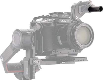 Tilta 2X Carbon Fiber Rods 15mm for Rail Support System | Increased Strength | Limited Reflection | Lightweight | DSLR Shoulder Rig, Camera Stabilizer Cage, Matte Box (10cm)